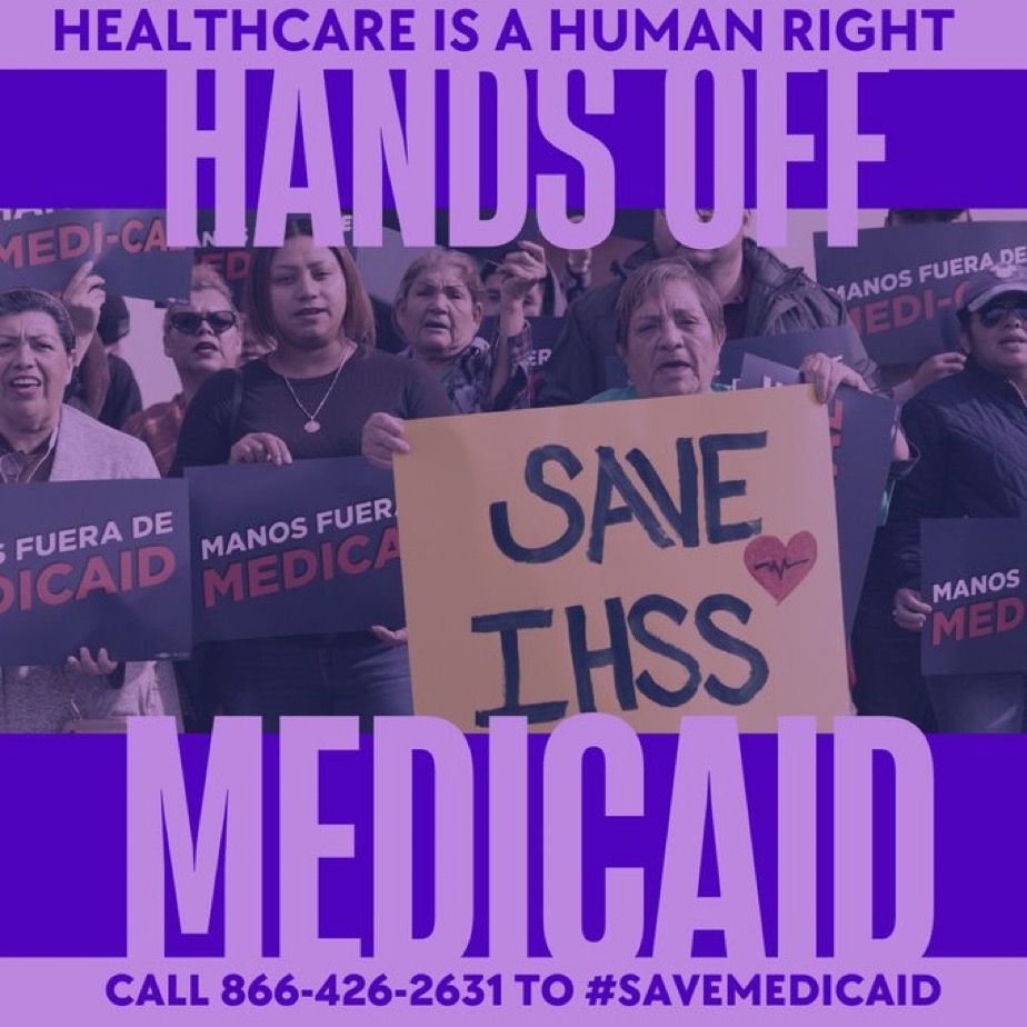 HEALTHCARE IS A HUMAN RIGHT
CALL 866-426-2631 TO #SAVEMEDICAID
