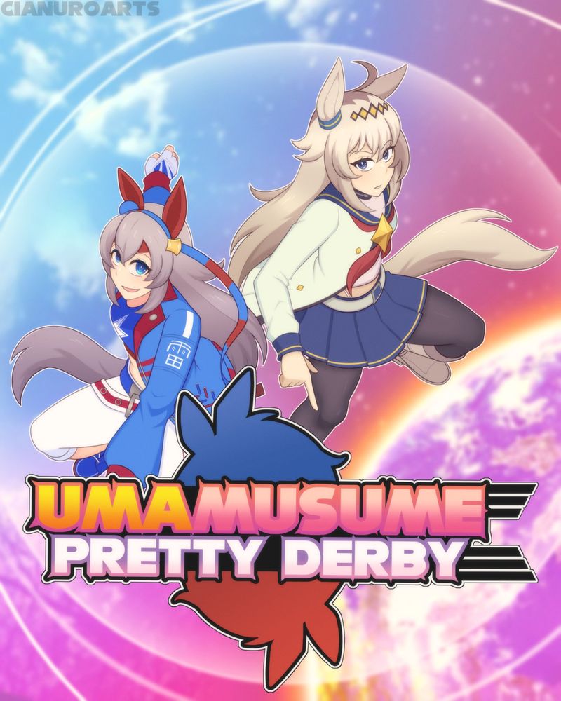 Tamamo Cross and Oguri Cap from Uma Musume