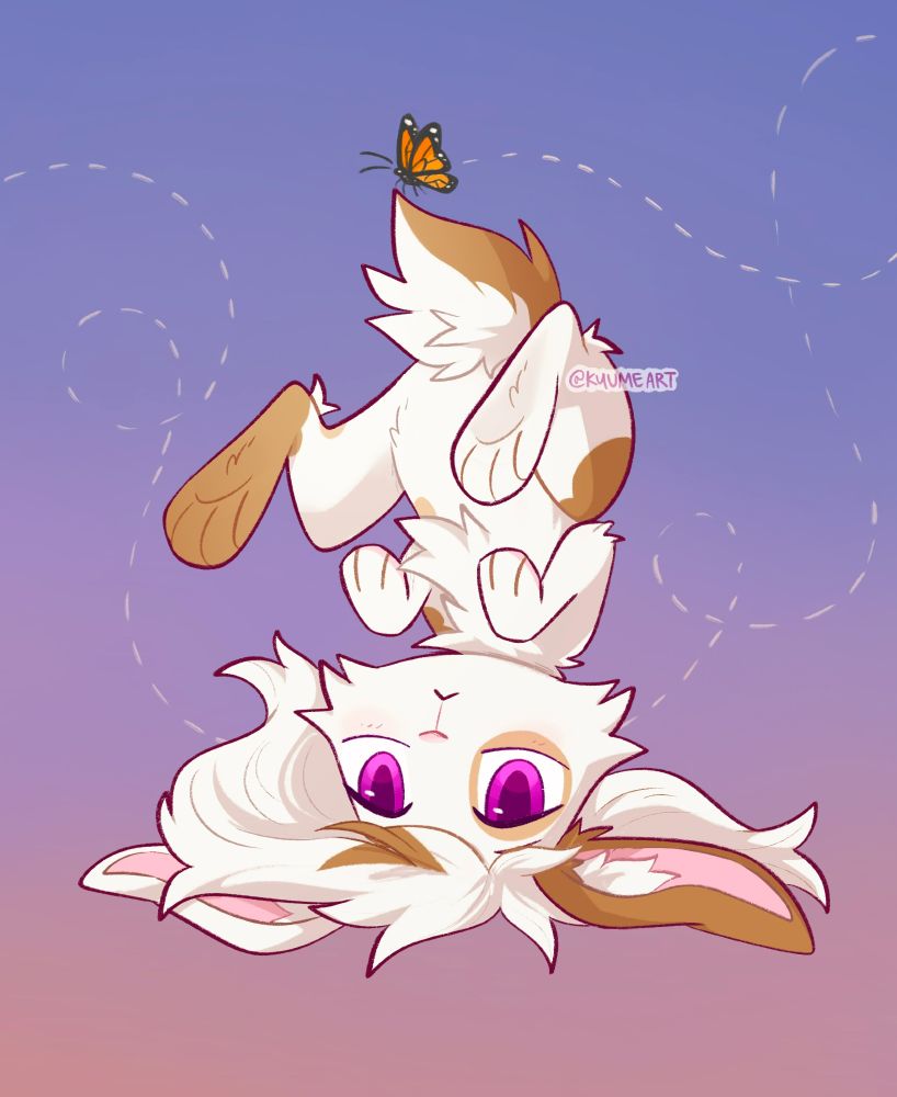 Commission of a rabbit OC in chibi style.
