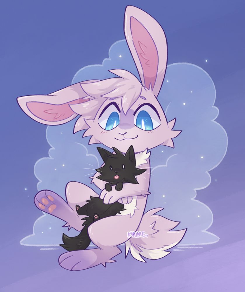 Chibi commission example. Bunny OC.