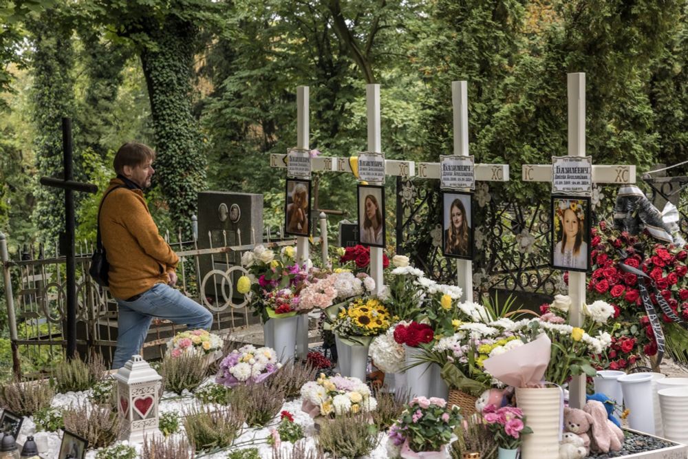 It was Ukraine’s ‘safe’ city. Then his whole family died.