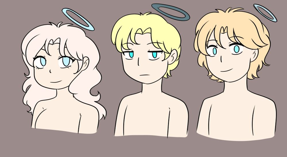 Especie anjo, original do Eriel, temos pele, cabelo e olhos claros por sermos irmãos de sangue do eriel, não apenas por sermos anjos