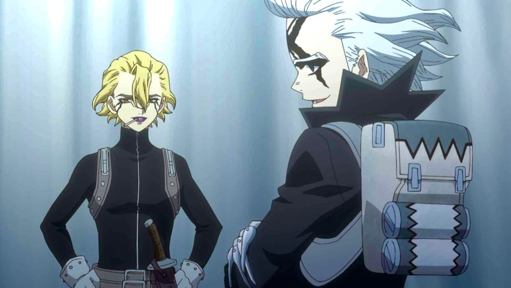 Screenshot of Dr Xeno and Stanley Snyder from episode 4 of Dr Stone Season 4