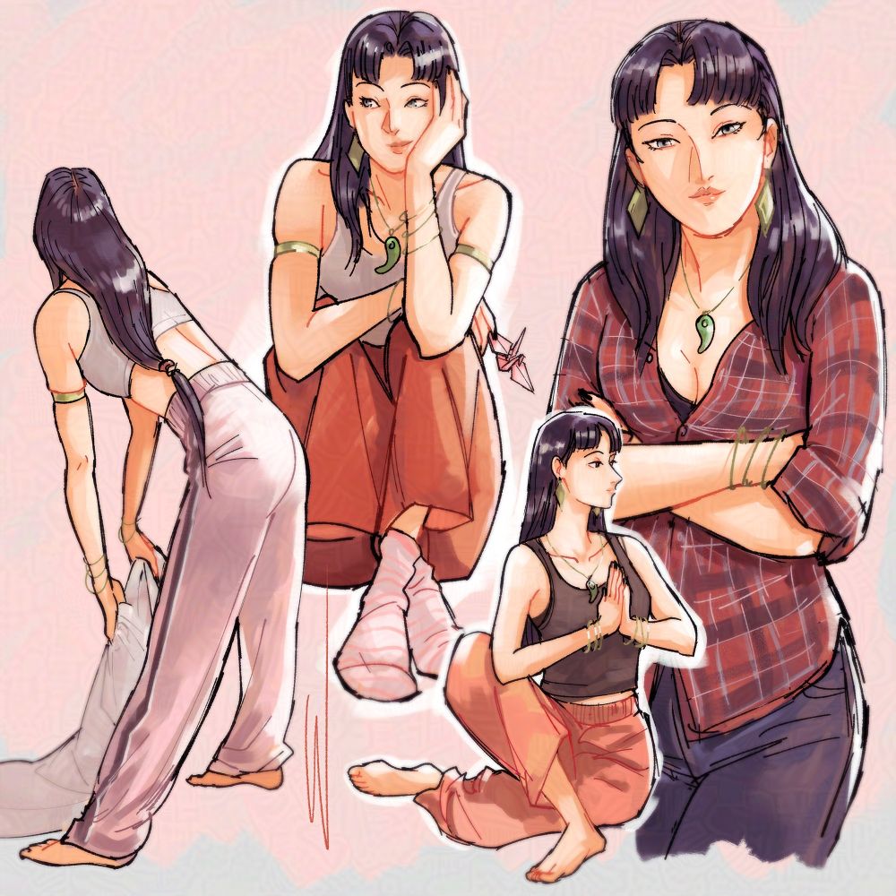 another batch of doodles of modern day yoshiro