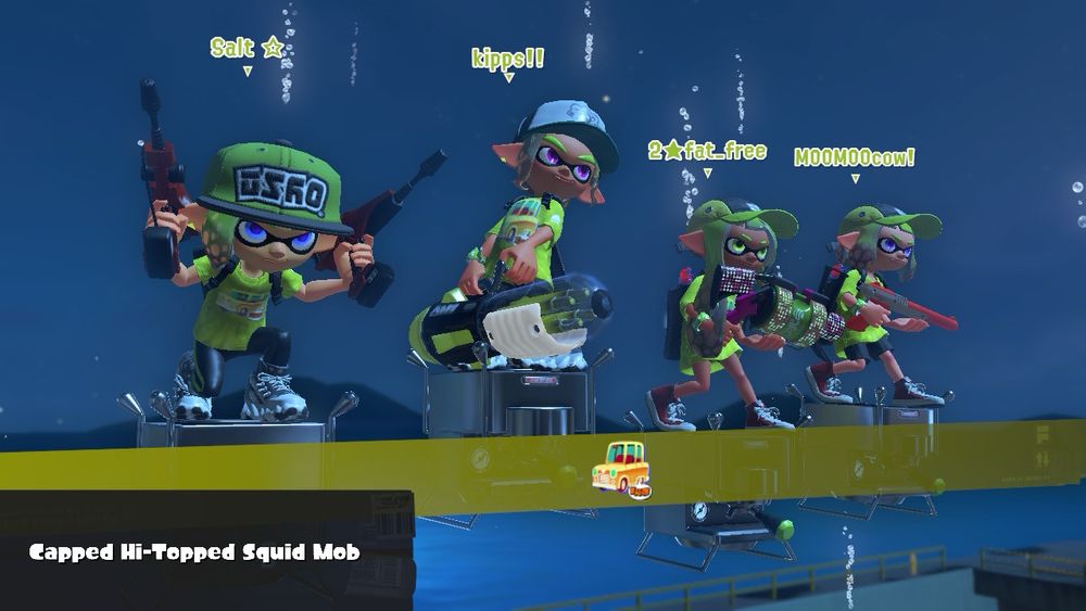 capped hi-topped squid mob splatfest title