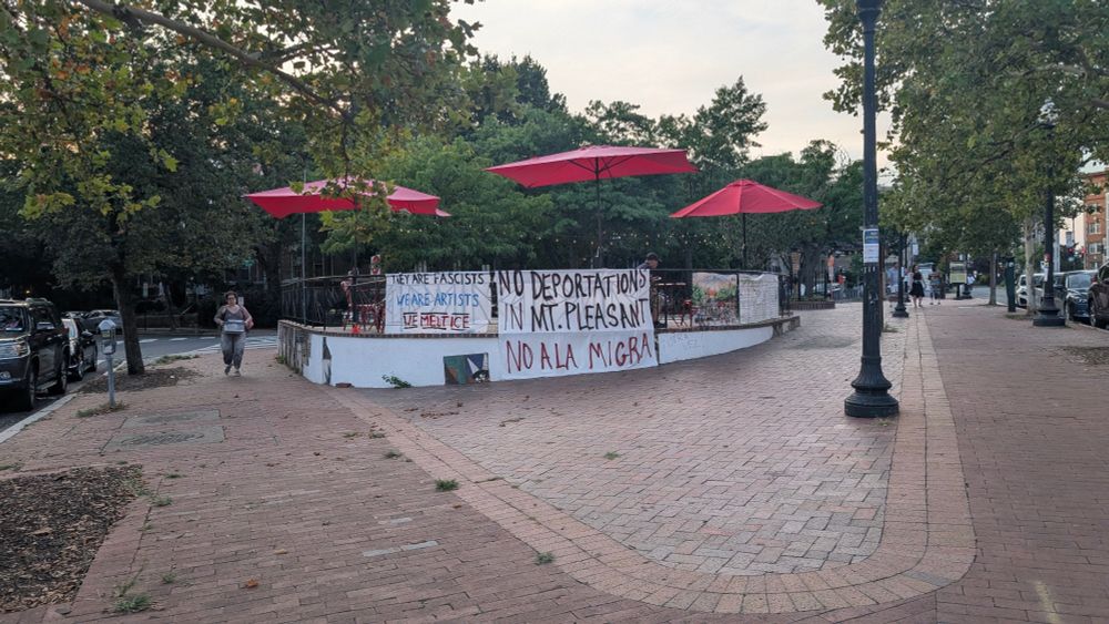 Signs in Mount Pleasant plaza - 