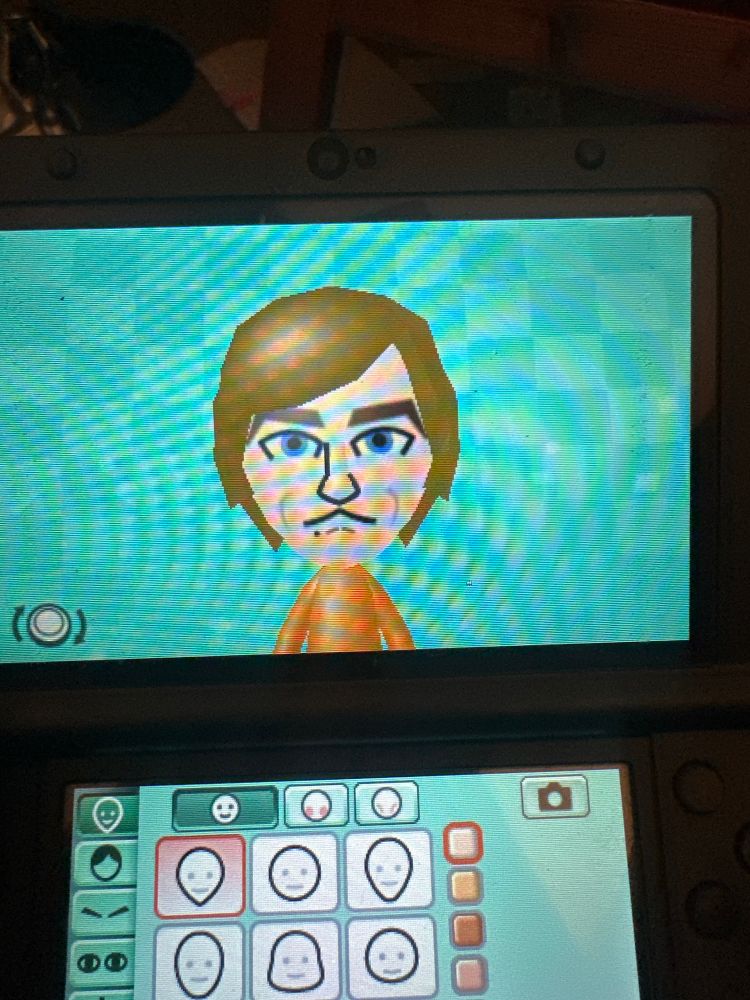 It’s a recreation of Mark Hamill as Luke Skywalker on a Nintendo 3DS Mii Maker…