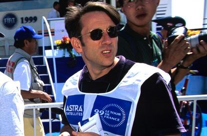 Gary Imlach working on the Tour in 1999