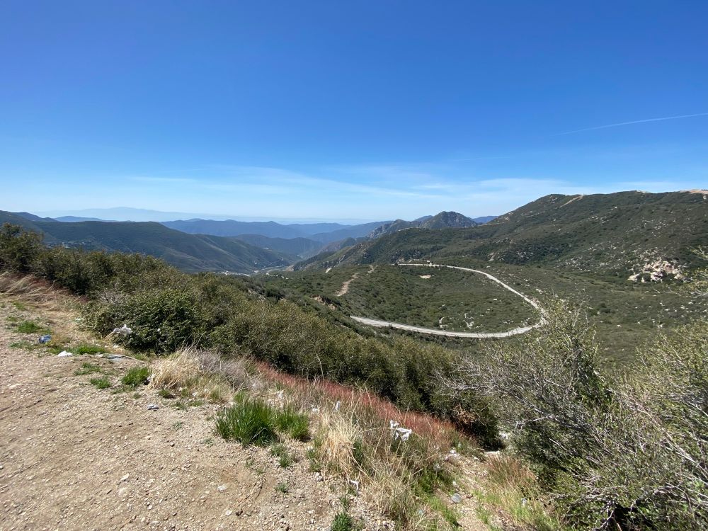 A view of the valley below from up near Crystal Lake.