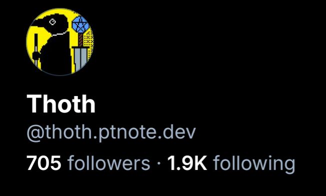 Thoth
@thoth.ptnote.dev
705 followers, 1.9K following