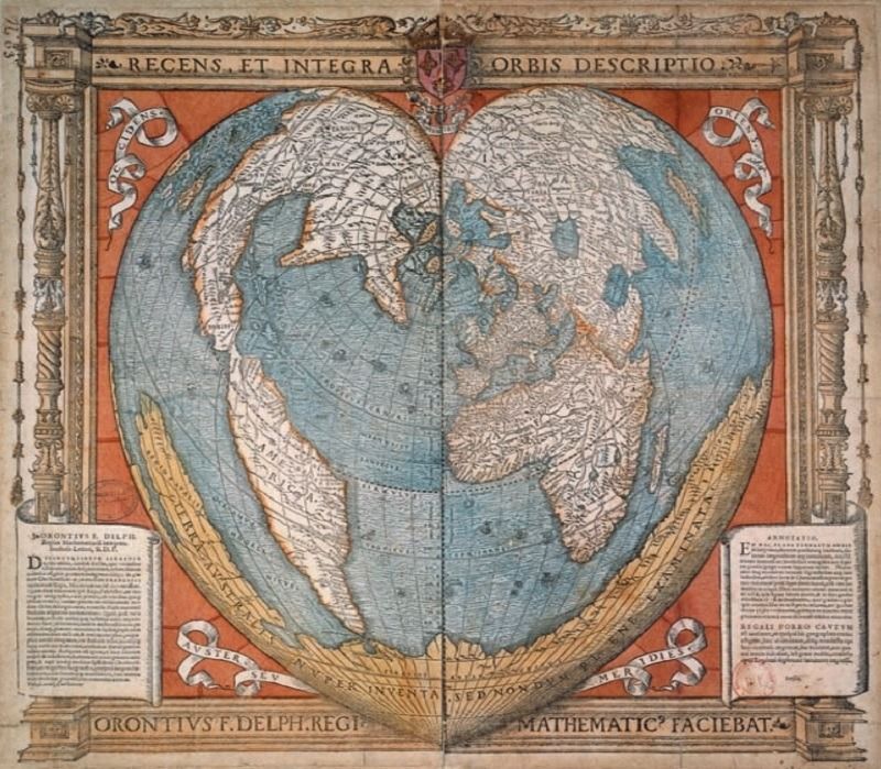 Historical world map