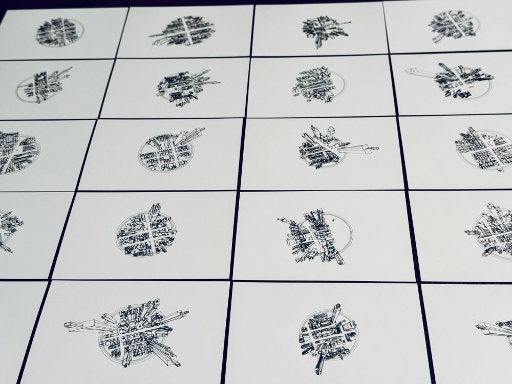 Plotter art postcards