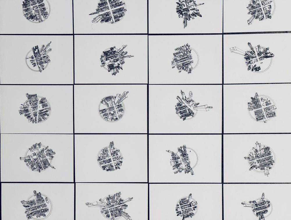 Plotter art postcards