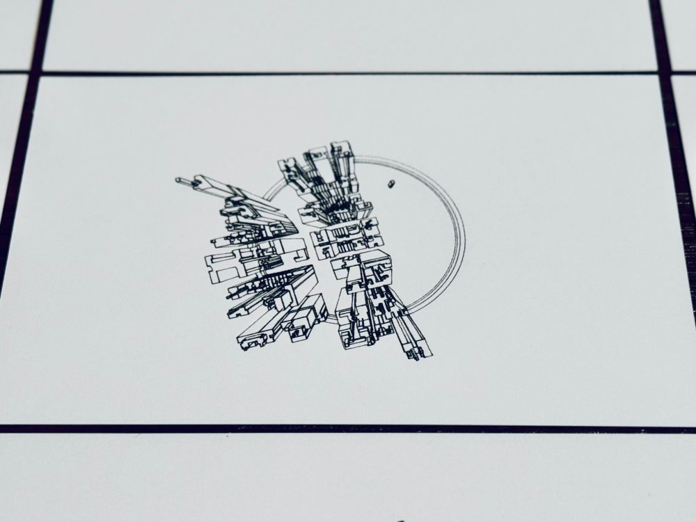 Plotter art postcards