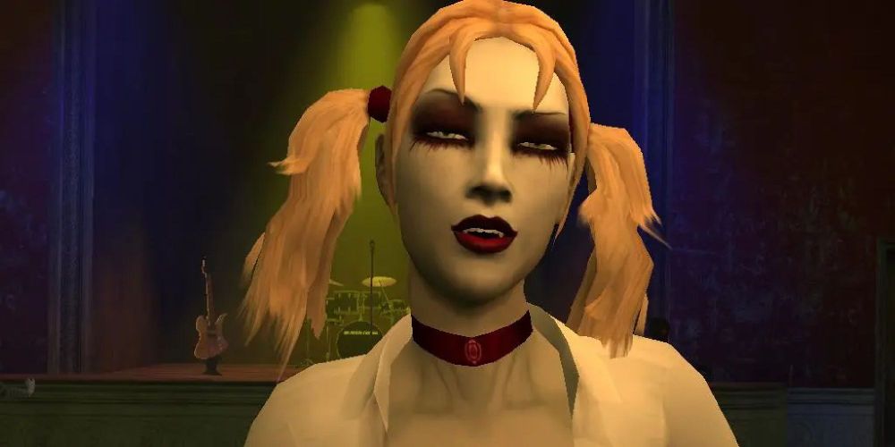 An ingame screenshot of Jeanette from Vampire: The Masquerade - Bloodlines