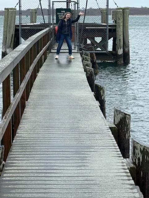 I'm on a dock acting a fool.