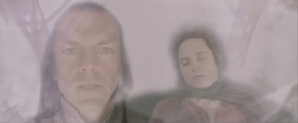 Transparent Frodo and Low Opacity Elrond