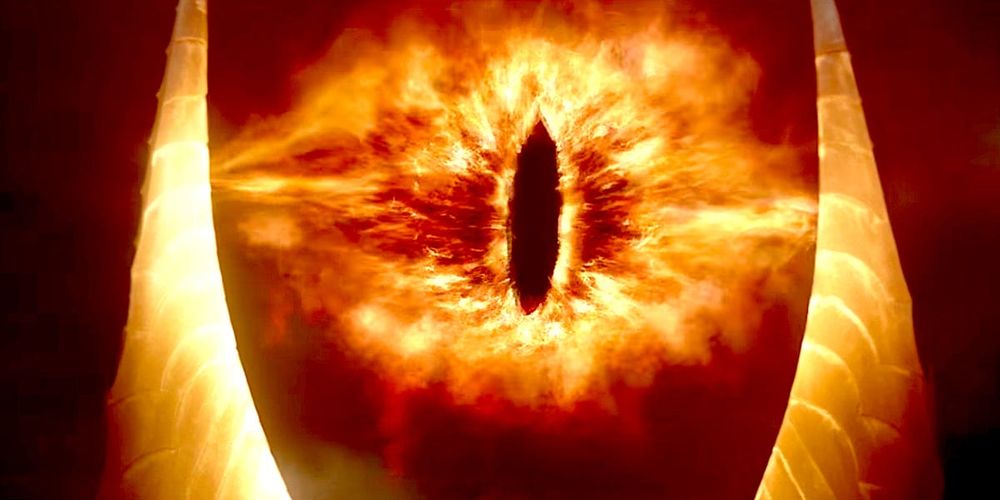 the Eye of Sauron as depicted in Peter Jackson's The Lord of the Rings trilogy