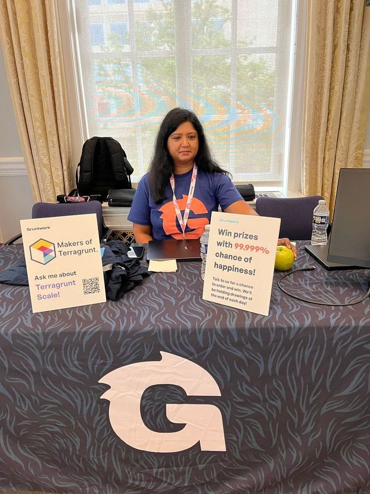 The Gruntworks booth