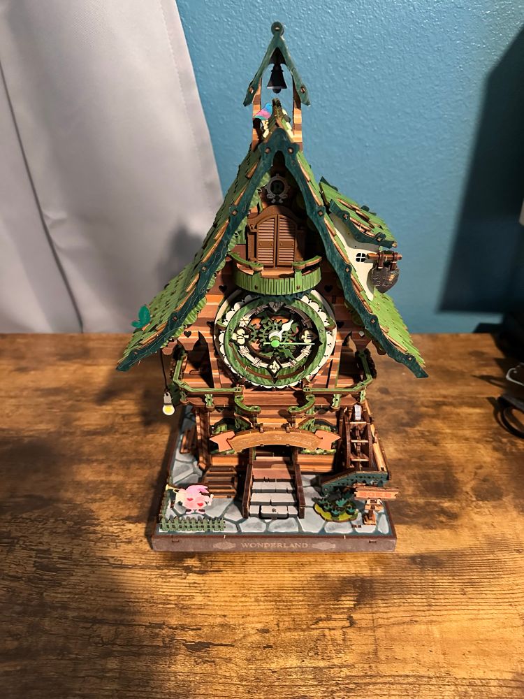 Front of painted cuckoo clock