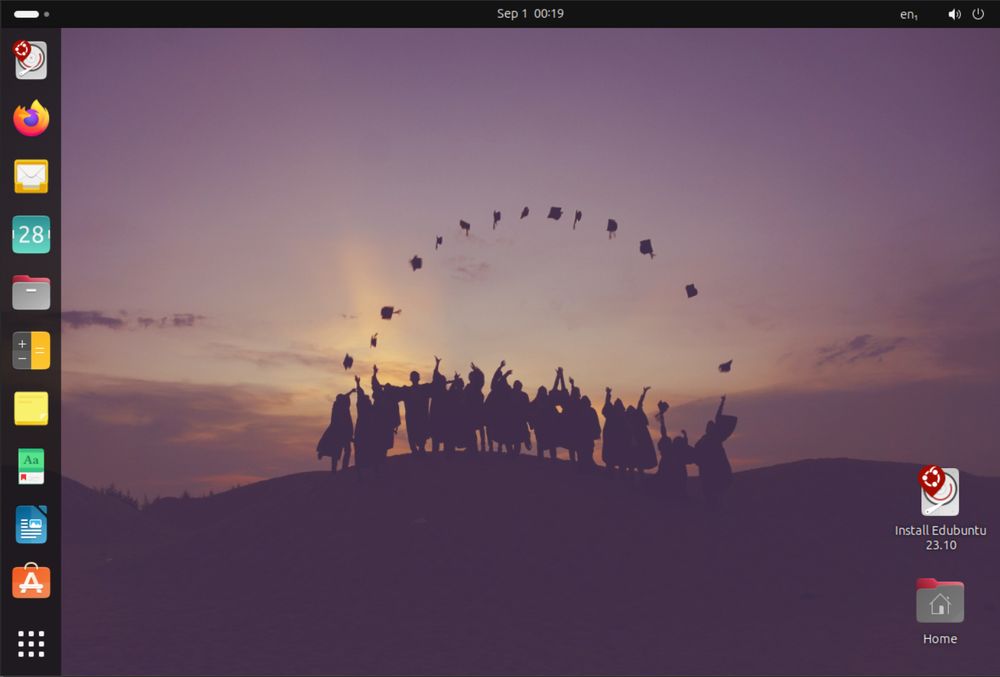 Edubuntu 23.10 default desktop