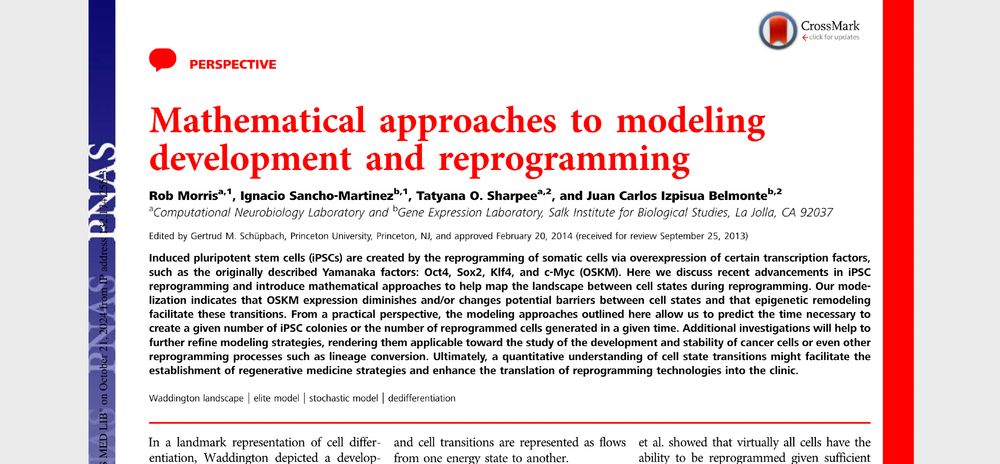 A screenshot of the title page of a PNAS perspective article from 2014 that mixes blue and red borders with black and red font colors in the title and frontmatter section. doi: 10.1073/pnas.1317150111