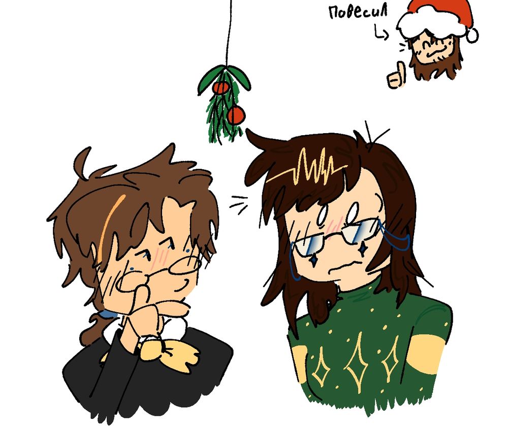 "hanged himself ^w^👍"

Me and my partner's ocs