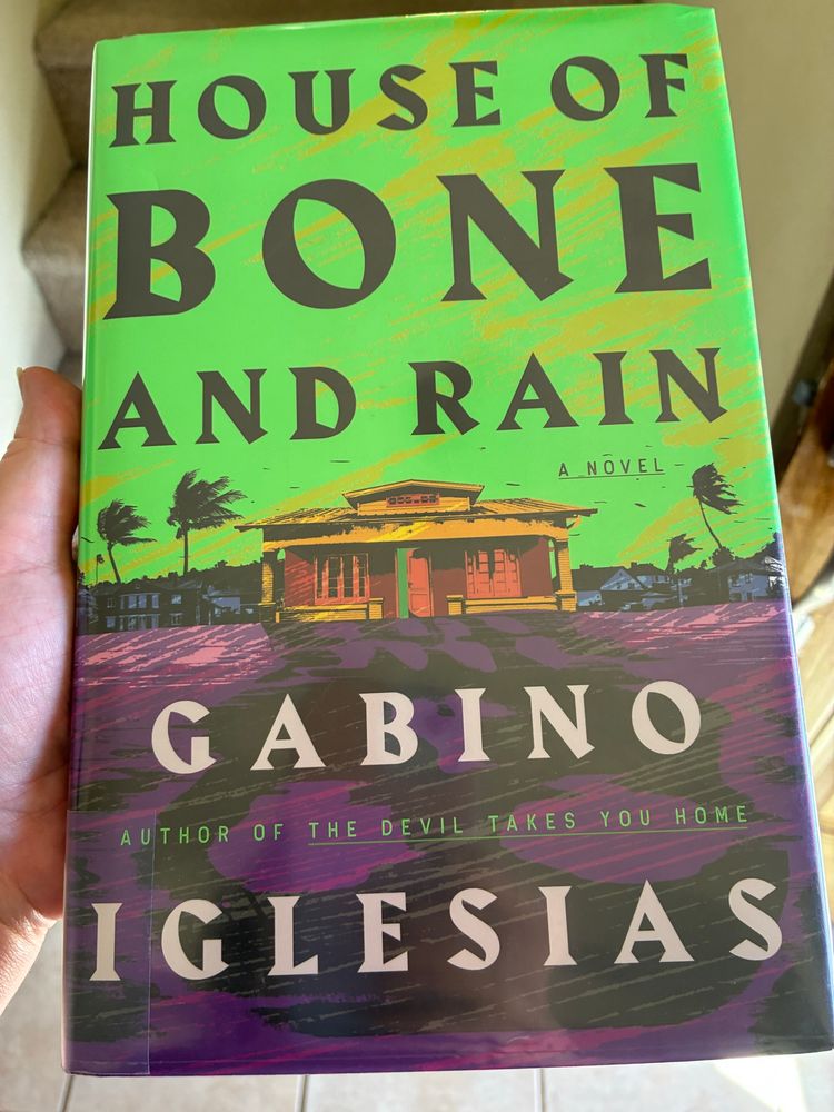 The green-and-purple cover of House of Bone and Rain, by Gabino Iglesias
