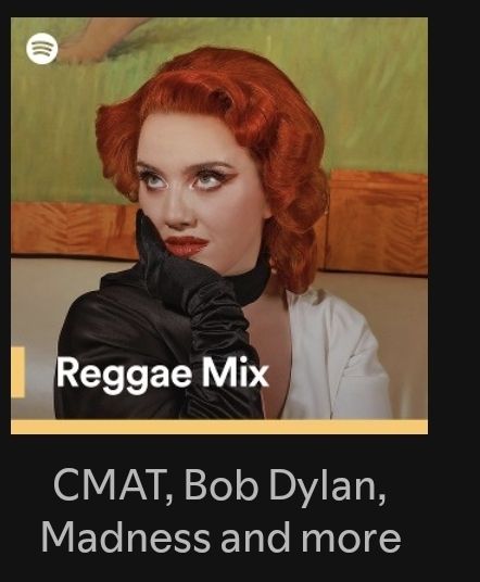 A reggae mix playlist featuring cmat, Bob dylan, and madness