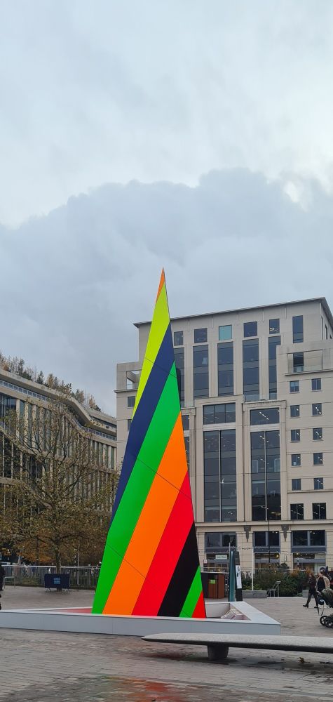 The Coal Drops Yard Christmas Tree, which is just a horrible spike of coloured plastic