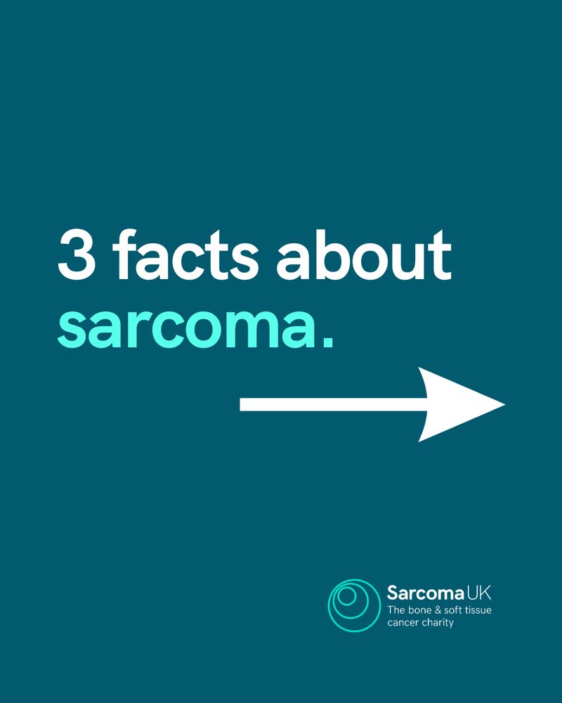 Text reads '3 facts about sarcoma.'
