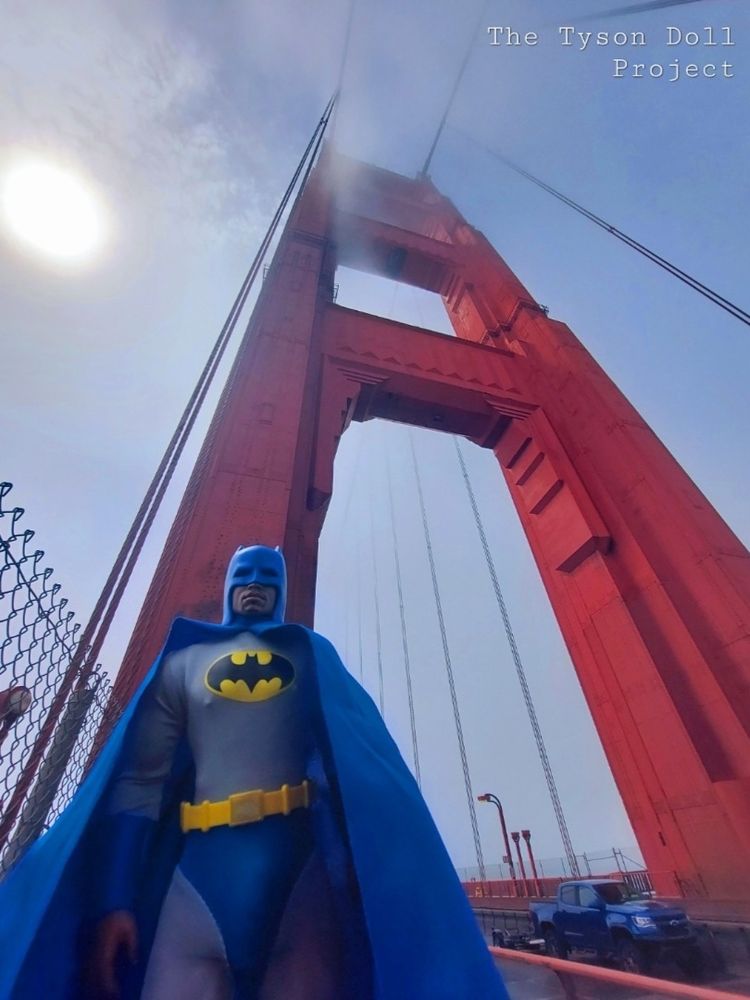 Batman Tyson Doll Project San Francisco Golden Gate Bridge Billy Totem Billyworld action figure art