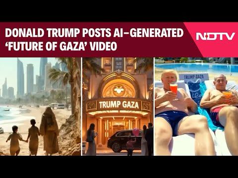 Donald Trump Gaza Video | Trump Posts Video Of AI-Generated ‘Future Of Gaza’ After US Takeover