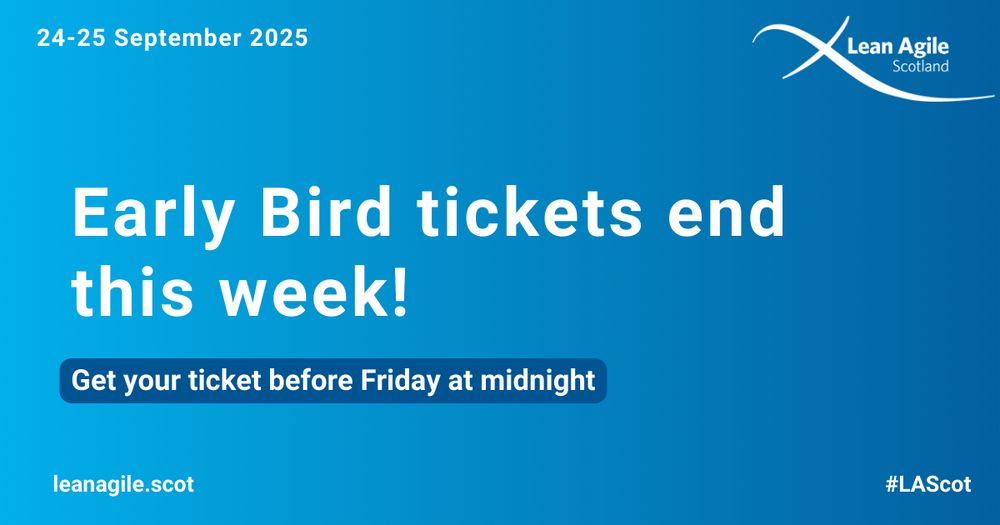 Early birds end this week