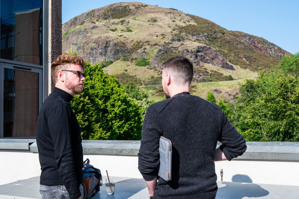 Participants enjoying the view at LAS