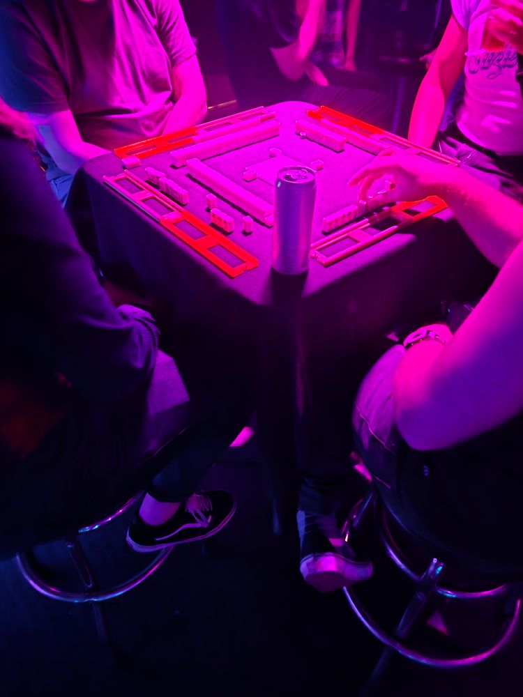 Mahjong table I saw at the gay club 