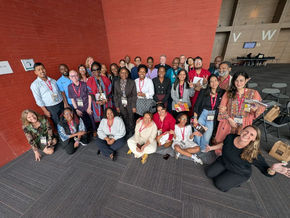 A large group of people posing for a photo