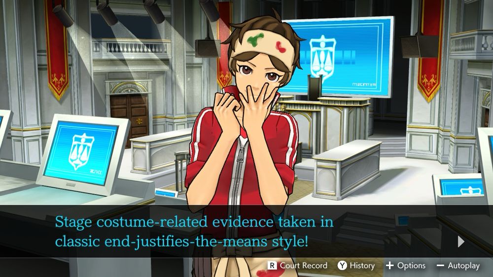 Stage costume-related evidence taken in classic end-justifies-the-means style!
