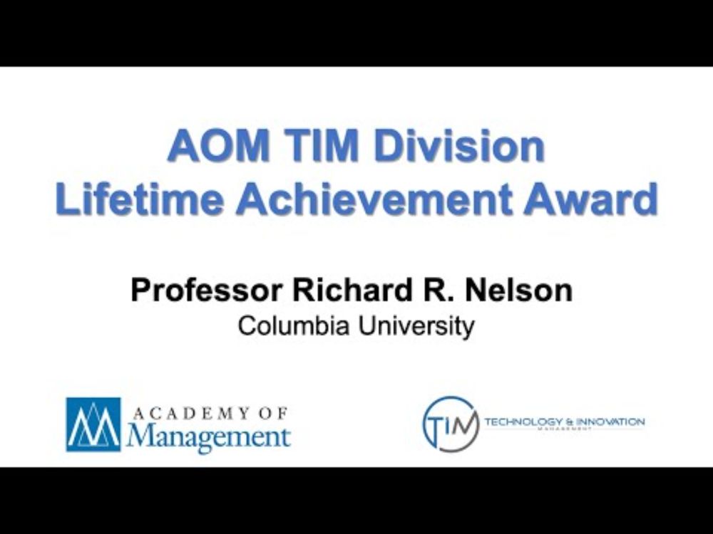 Richard R. Nelson Lifetime Achievement Award