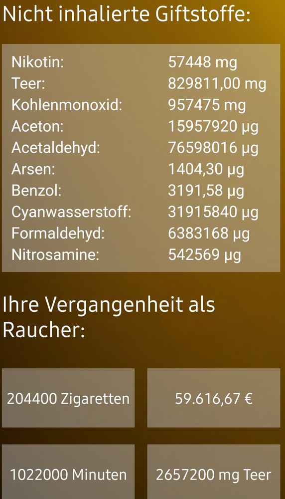 Bilanz als Nichtraucher 2