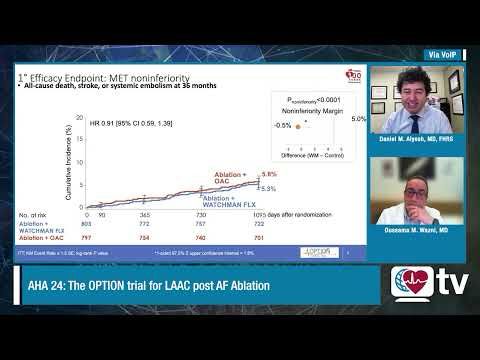 Heart Rhythm TV Update: AHA 24 - The OPTION trial for LAAC post AF Ablation