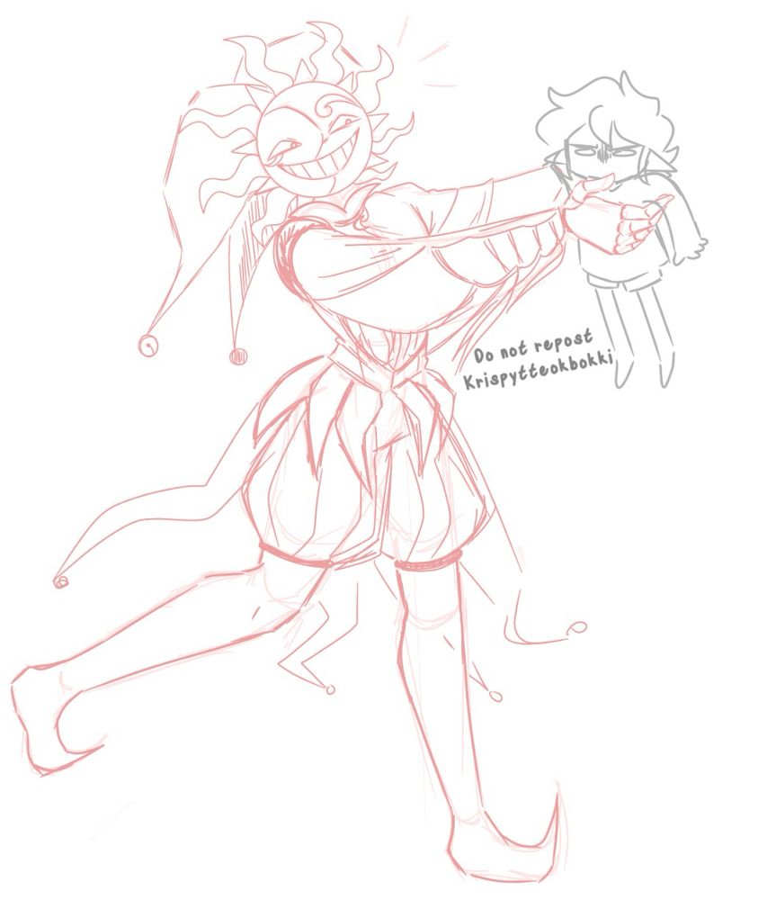 Fool from ghost in the machine carrying a y/n insert