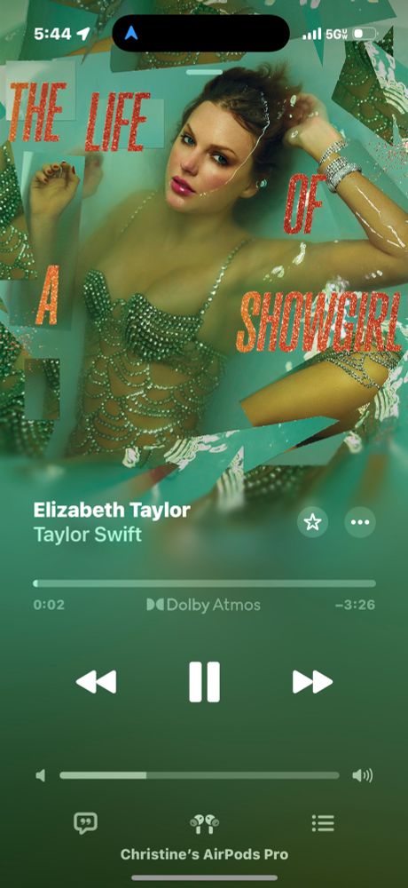 Elizabeth Taylor album song screenshot