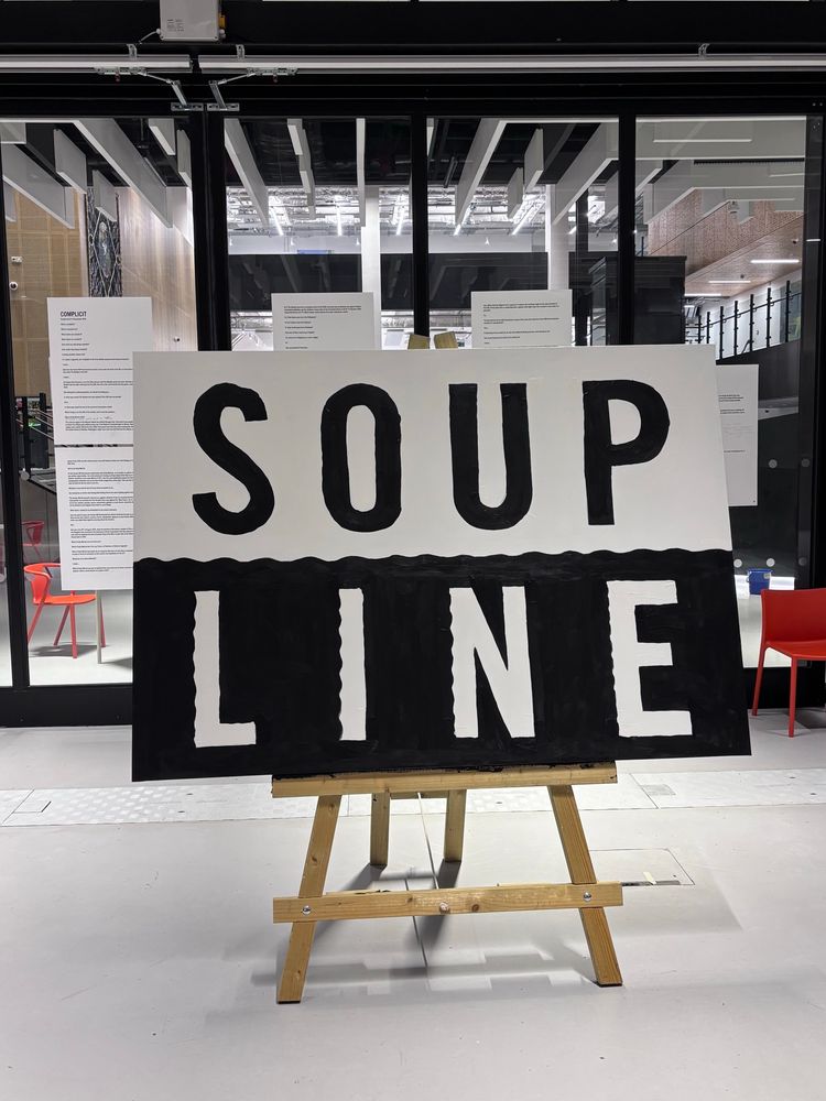 Artwork as part of the Bill Drummond show today