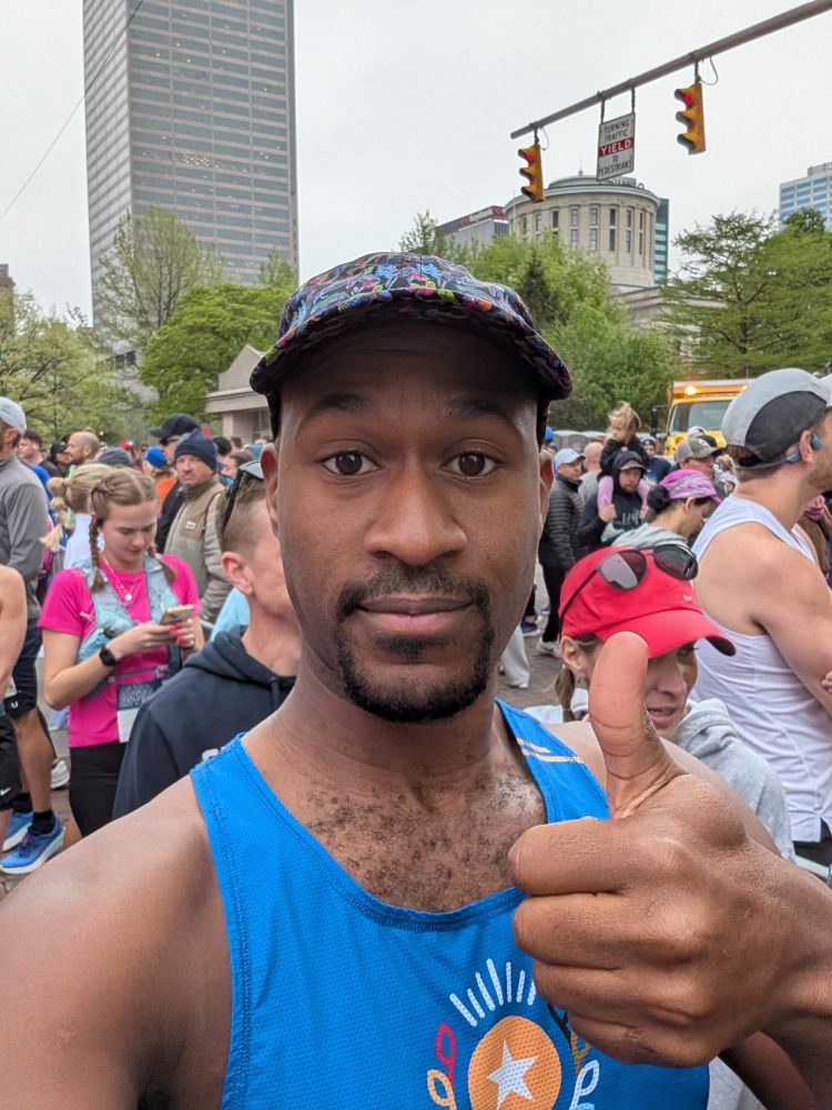 Me giving a thumbs up