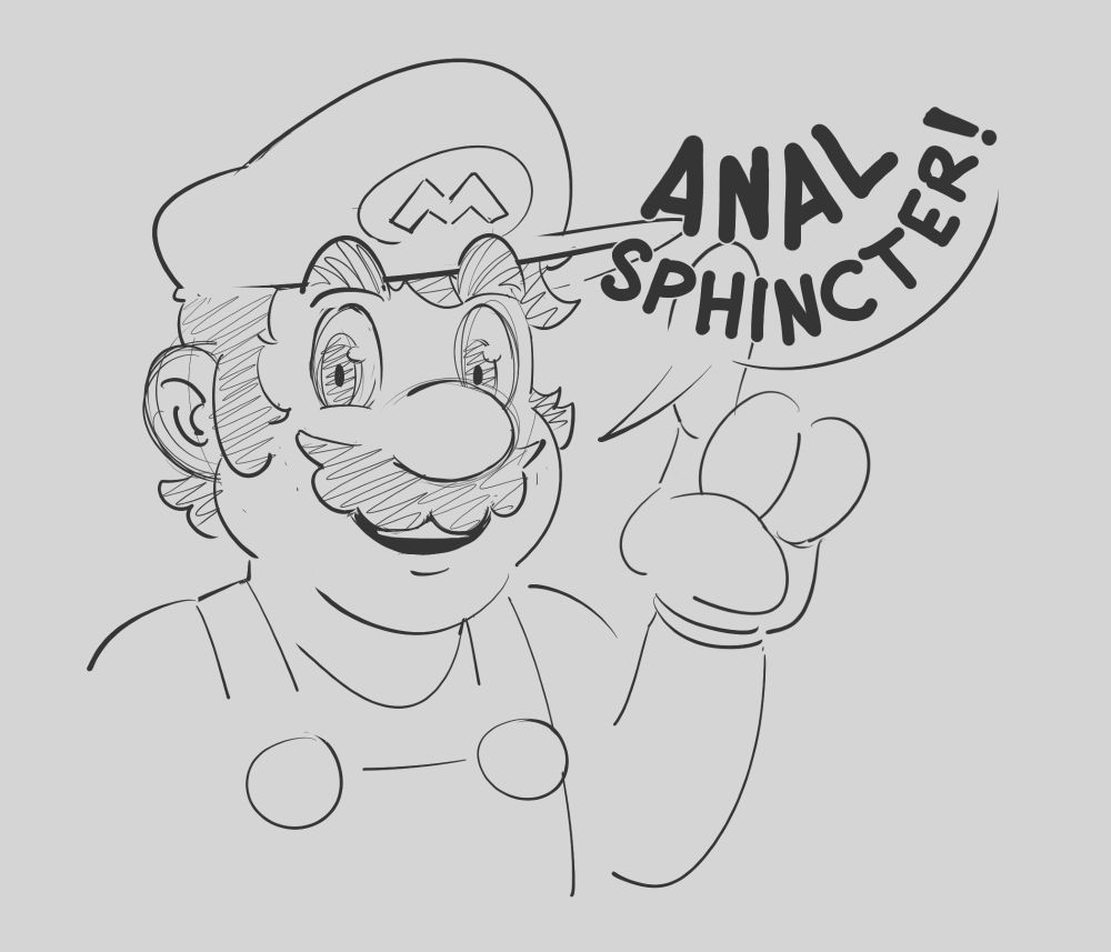 Mario repeats his iconic catchphrase for everyone in the back