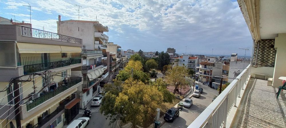 A village square in Polichni, Greece, a suburb of Thessaloniki