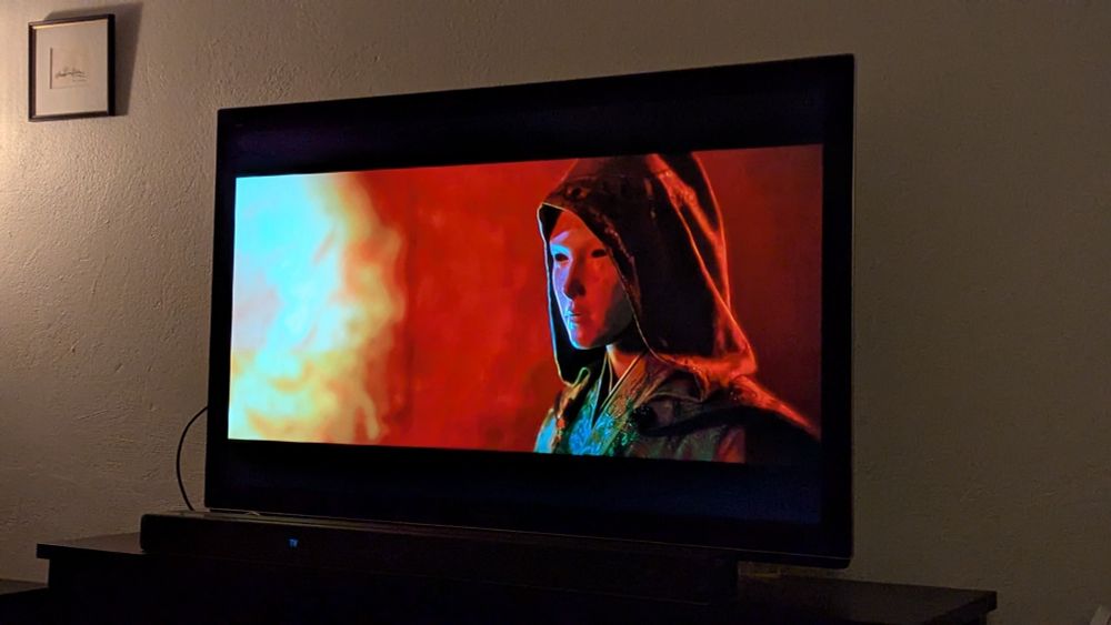 The stranger wearing a mask