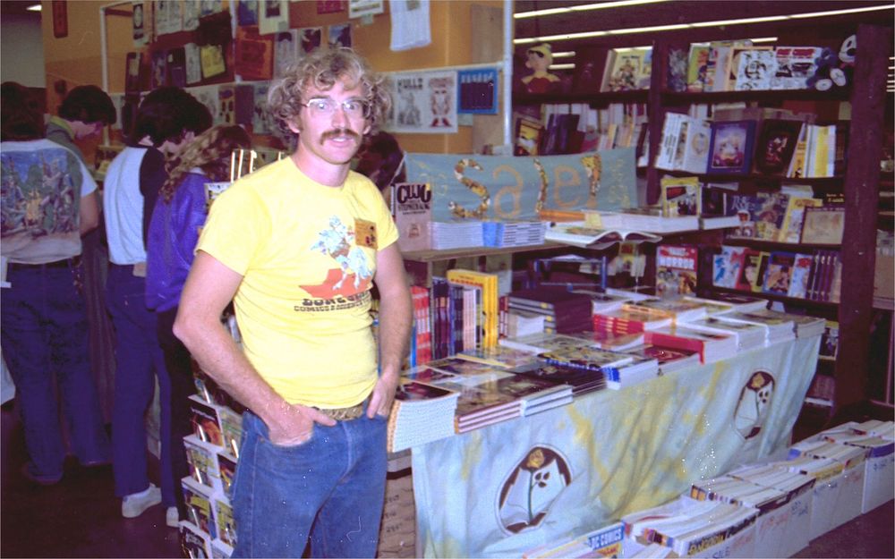 Bud Plant at Comic Con in 1982.