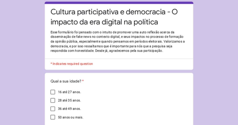 Cultura participativa e democracia - O impacto da era digital na política